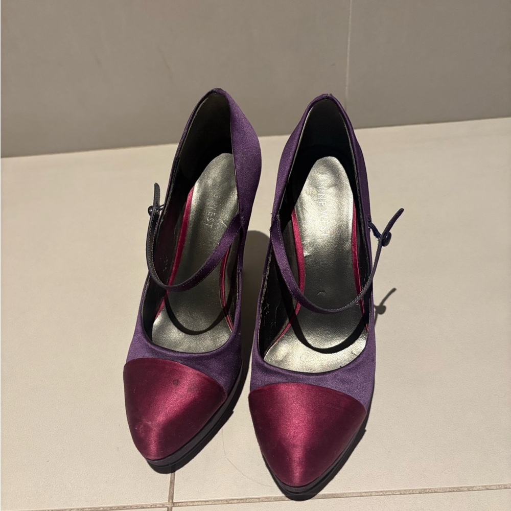 Nine West Purple and Burgundy Heels